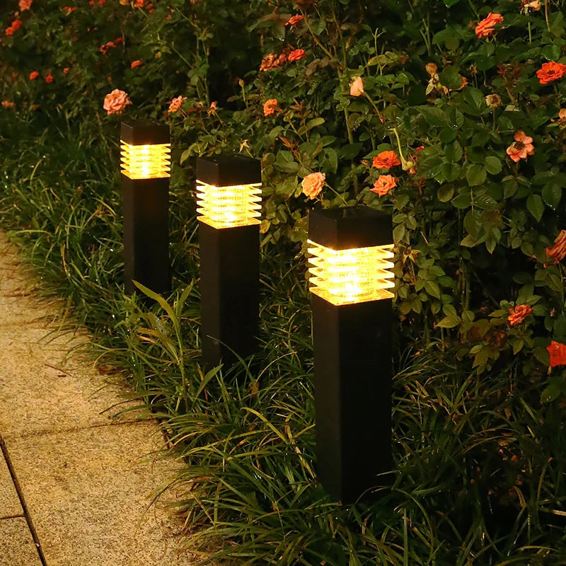 Solar Pathway Lights — IP65 Waterproof Outdoor Garden Stake Lights, Driveway Walkway Yard