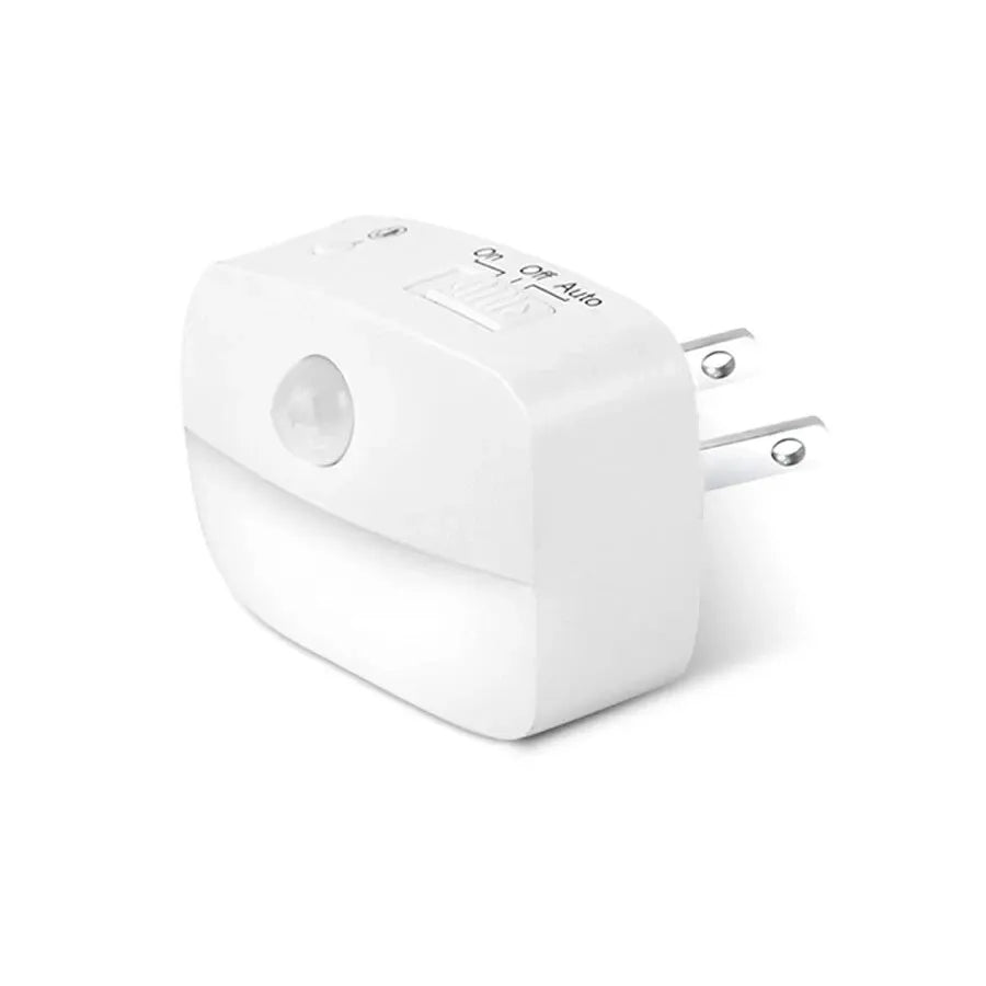 LED Plug-In Motion Sensor Night Light — Auto On/Off, 3 Color Modes, US/EU Plug, Bedroom Hallway