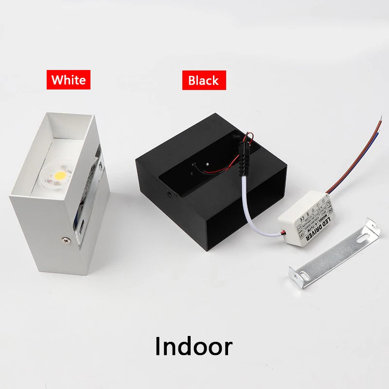 LED Wall Light Indoor Outdoor — IP65 Waterproof Aluminum, Porch Bedroom Bedside