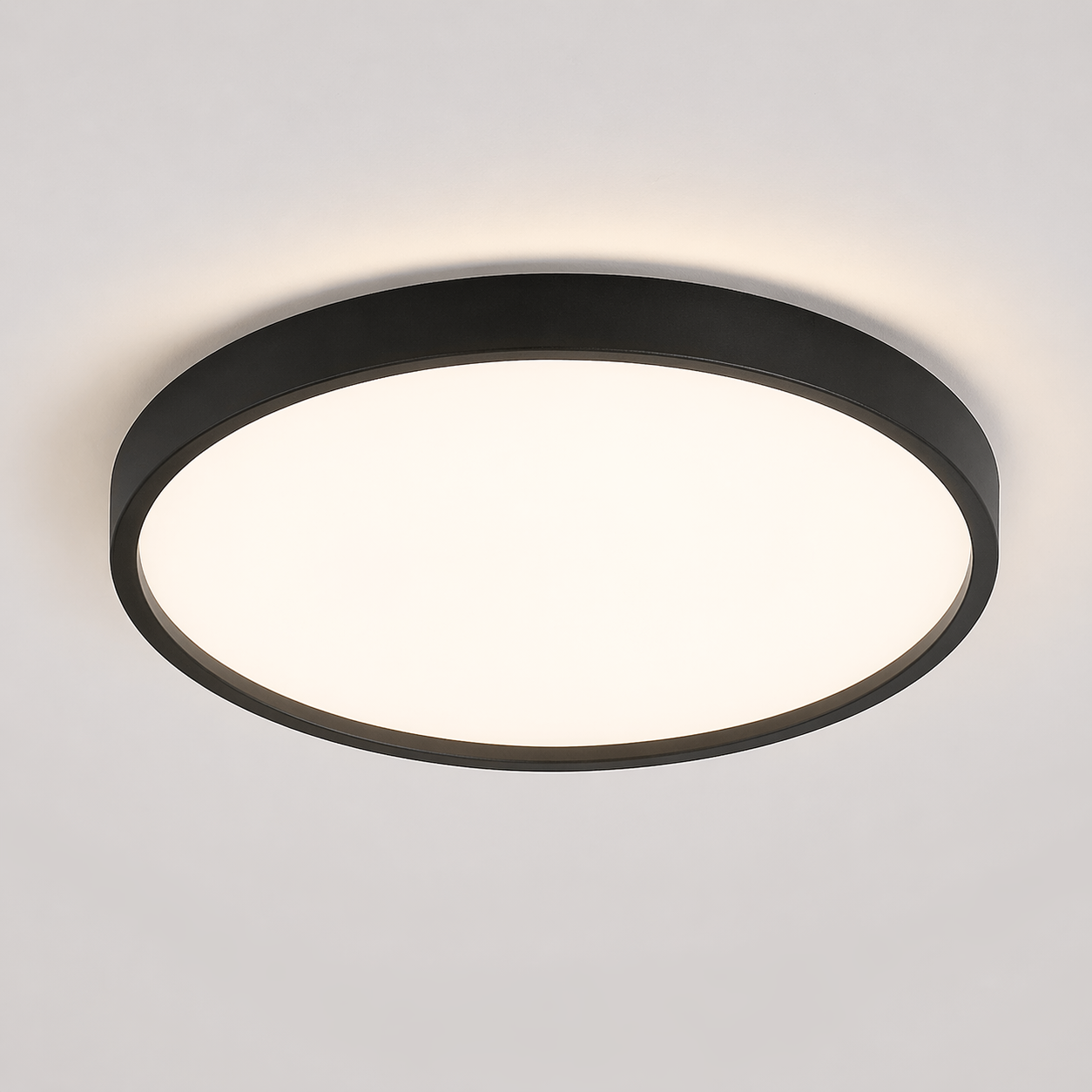 LED Ceiling Light — Smart Dimmable App Remote Control, 3000–6000K, Black White, Bedroom Living Room