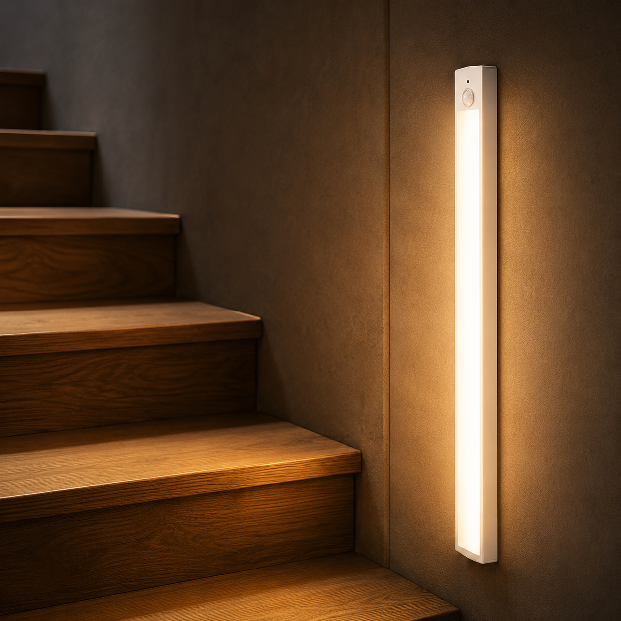 LED Motion Sensor Night Light — Rechargeable, 3 Color Temps, Dimmable, Magnetic, Closet Kitchen Stair