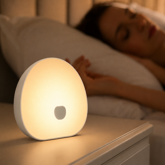Mini Night Light with White Noise — 10 Sounds, Color Lighting, Timer, Rechargeable, Portable