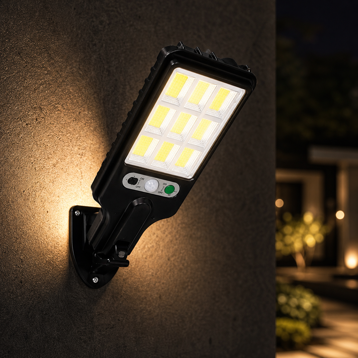 Solar Outdoor Wall Sconce — Waterproof Garden Wall Light, Patio Fence Yard Decor