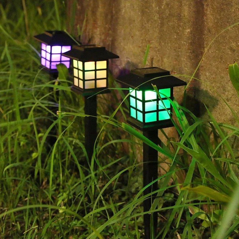 Solar Pathway Lights 2-Pack — Waterproof Outdoor Garden Stake Lights, Walkway Driveway Yard