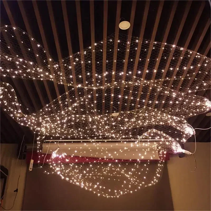 LED Starry Sky Mesh Net Lights — LED String Curtain, Wedding Party Indoor Decor