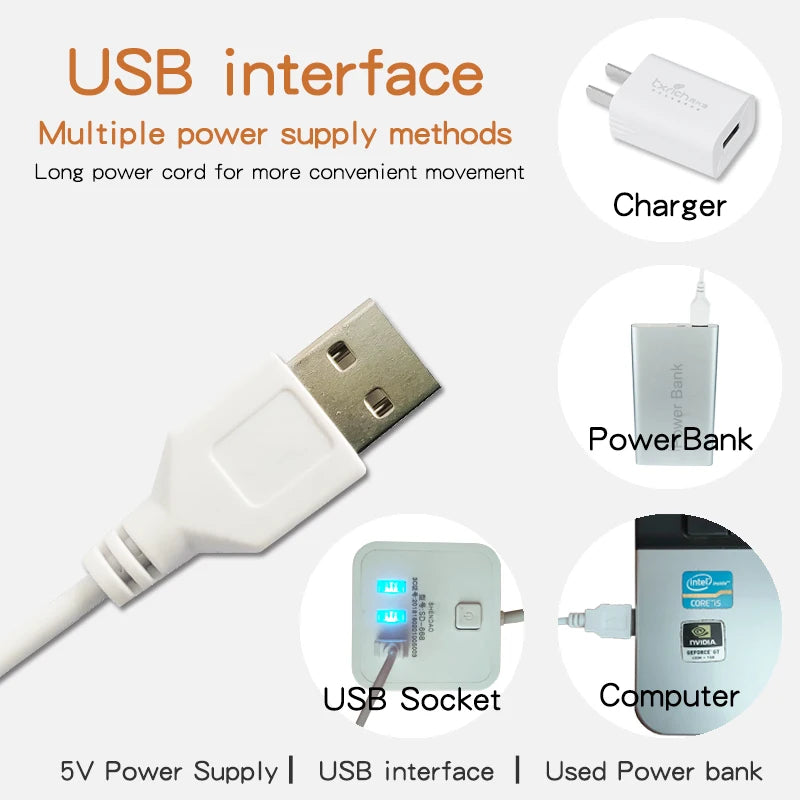 LED Under Cabinet Bar Light — USB Plug, Dimmable, 3 Color Temps, Magnetic Mount, Kitchen Bedroom