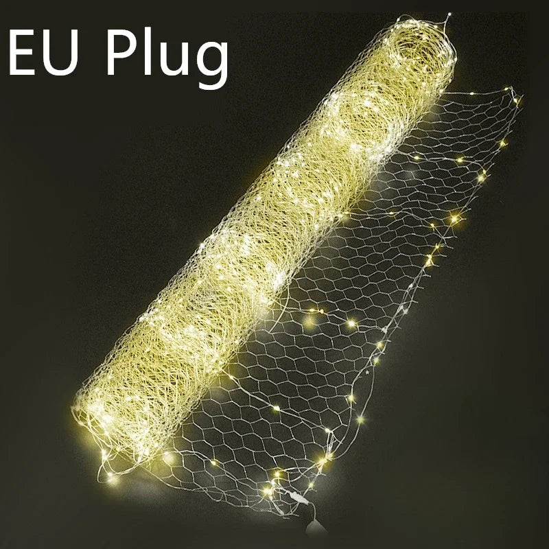 LED Starry Sky Mesh Net Lights — LED String Curtain, Wedding Party Indoor Decor