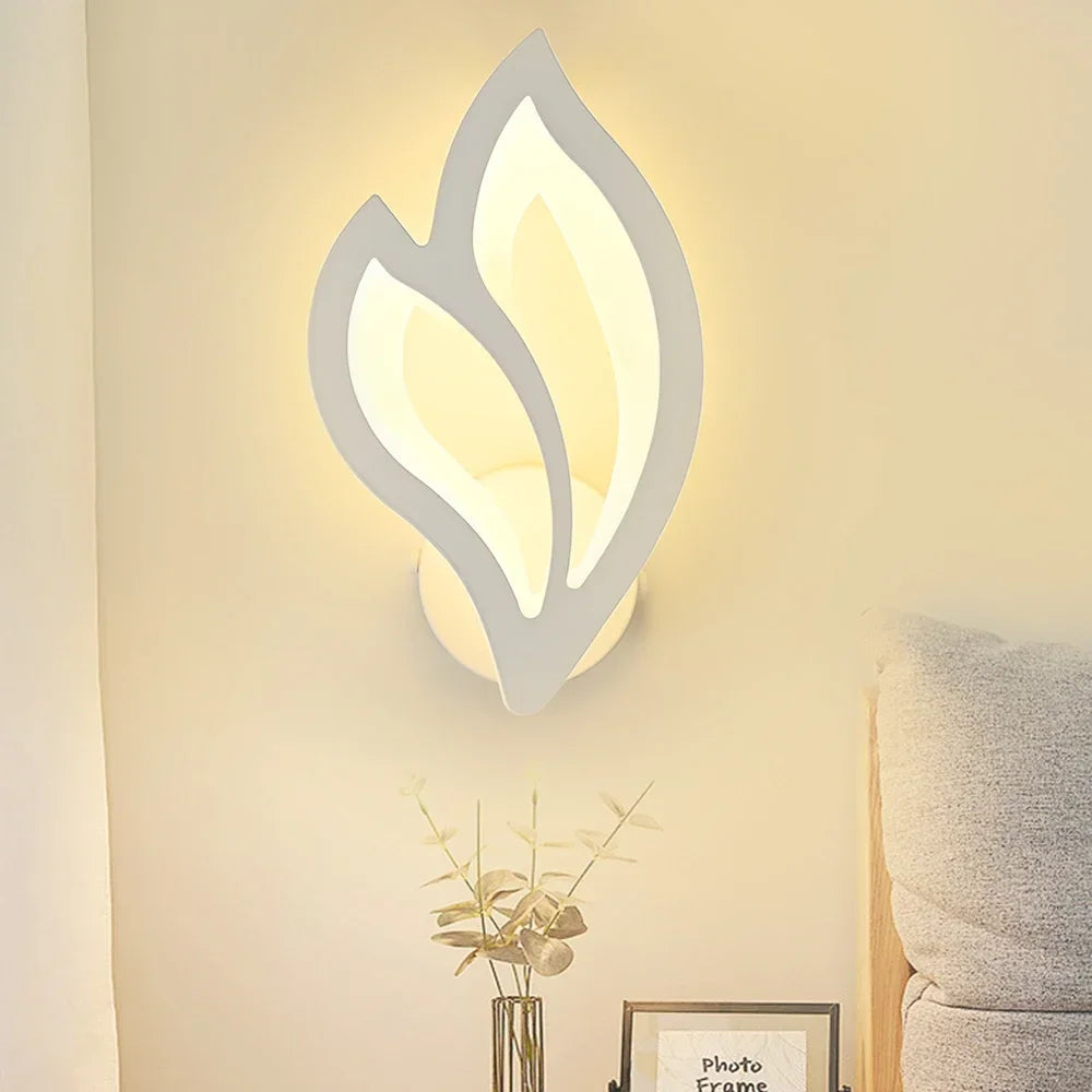 LED Wall Sconce — Modern Acrylic Up Down Light, Touch Switch, Living Room Bedroom