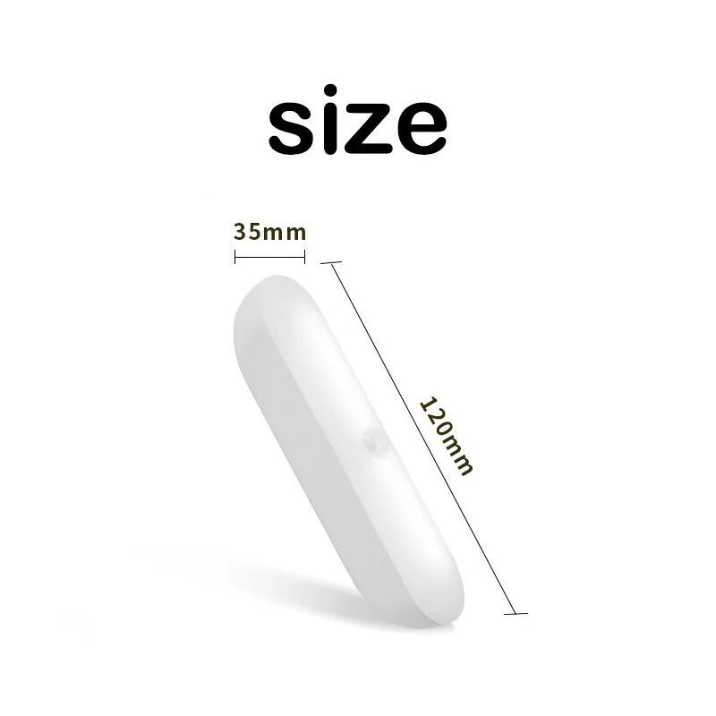LED Motion Sensor Tube Light — USB Rechargeable, Magnetic Mount, Wardrobe Closet Kitchen Aisle