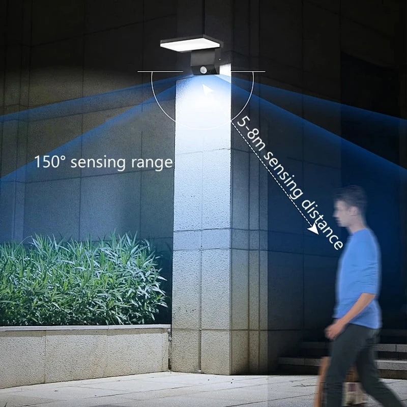 LED Outdoor Wall Light — IP65 Waterproof Motion Sensor, Foldable Modern Porch Lamp