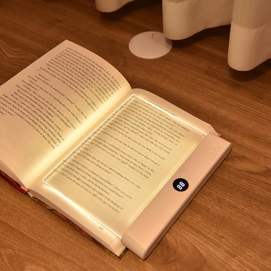 LED Book Light & Night Light 2-in-1 — 3 Color Temps, Stepless Dimming, Timer, USB Rechargeable