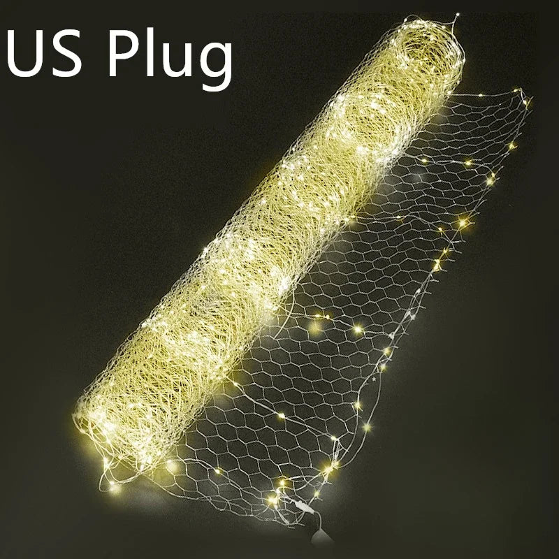 LED Starry Sky Mesh Net Lights — LED String Curtain, Wedding Party Indoor Decor