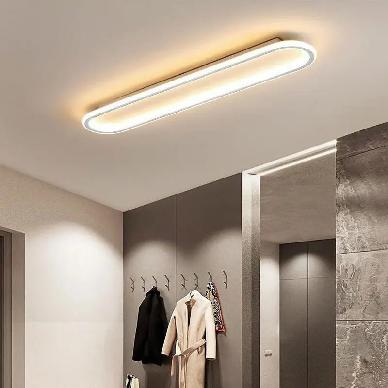 Modern LED Ceiling Light — Flush Mount, Iron Fixture, Aisle Hallway Kitchen Bedroom Entryway