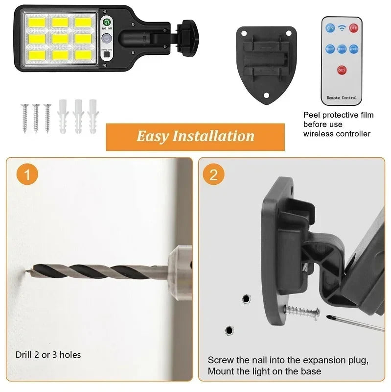 Solar Outdoor Wall Sconce — Waterproof Garden Wall Light, Patio Fence Yard Decor