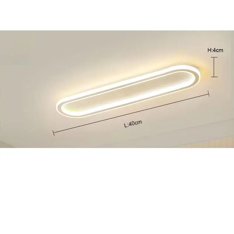 Modern LED Ceiling Light — Flush Mount, Iron Fixture, Aisle Hallway Kitchen Bedroom Entryway