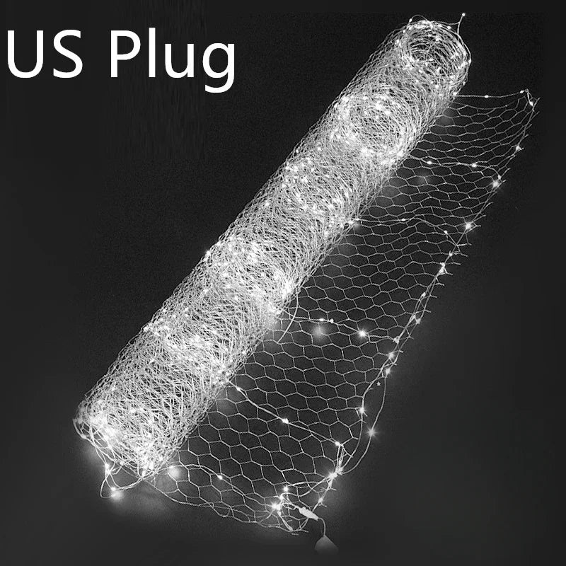LED Starry Sky Mesh Net Lights — LED String Curtain, Wedding Party Indoor Decor