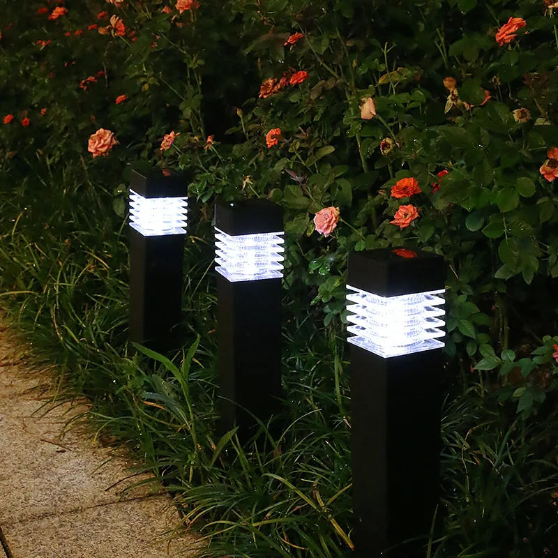 Solar Pathway Lights — IP65 Waterproof Outdoor Garden Stake Lights, Driveway Walkway Yard