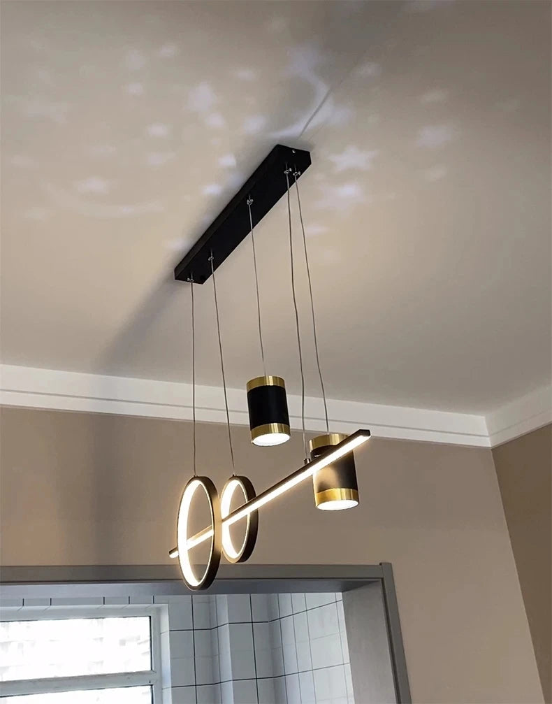LED Pendant Chandelier — 45W Dimmable Bar Light, Restaurant Kitchen Dining Room Bedroom
