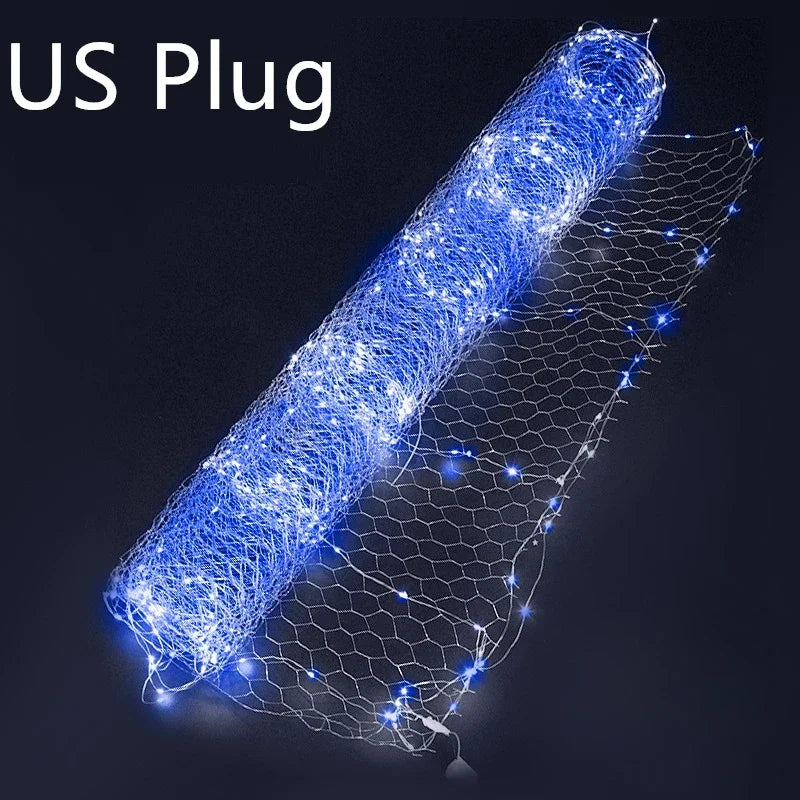 LED Starry Sky Mesh Net Lights — LED String Curtain, Wedding Party Indoor Decor