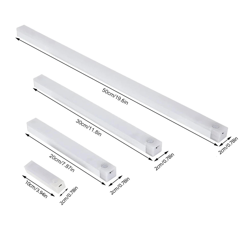 LED Motion Sensor Night Light — Rechargeable, 3 Color Temps, Dimmable, Magnetic, Closet Kitchen Stair