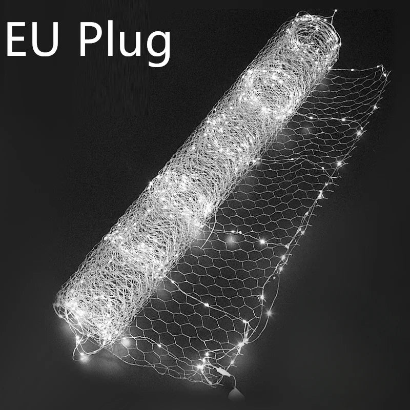 LED Starry Sky Mesh Net Lights — LED String Curtain, Wedding Party Indoor Decor