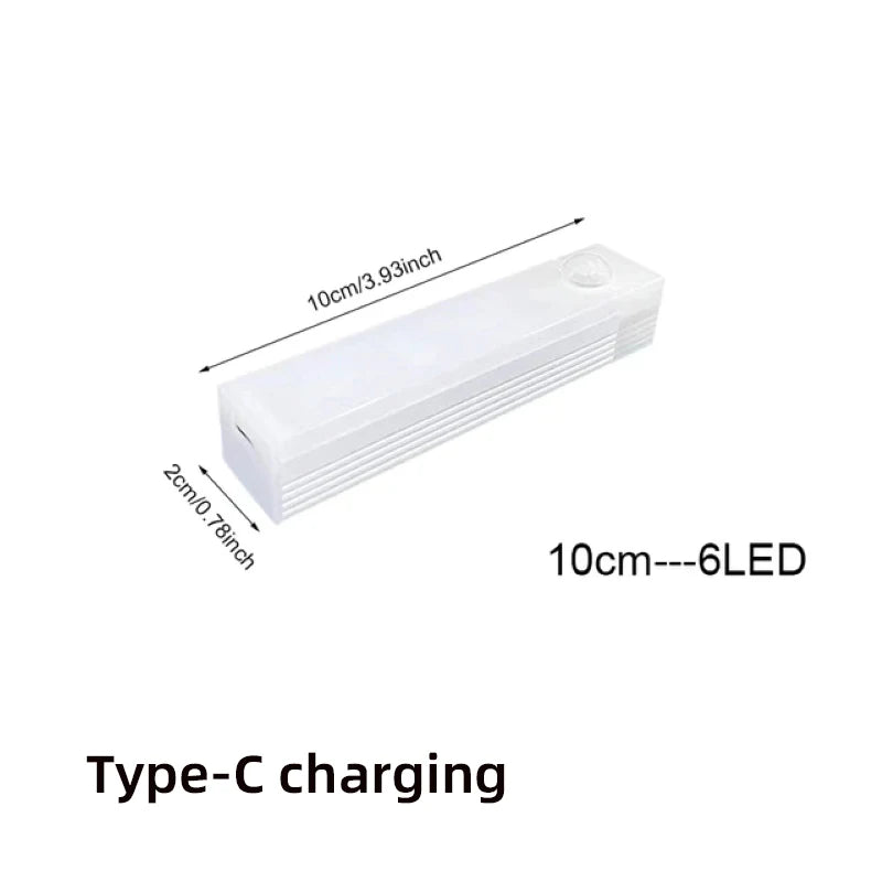 LED Motion Sensor Night Light — Rechargeable, 3 Color Temps, Dimmable, Magnetic, Closet Kitchen Stair