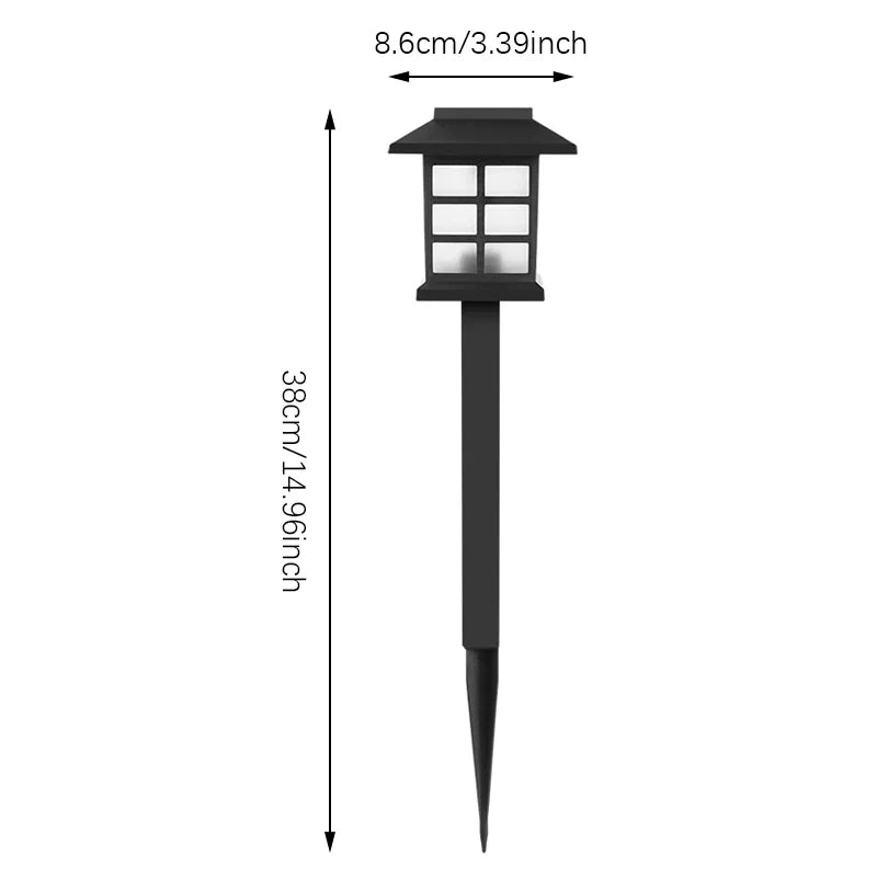 Solar Pathway Lights 2-Pack — Waterproof Outdoor Garden Stake Lights, Walkway Driveway Yard