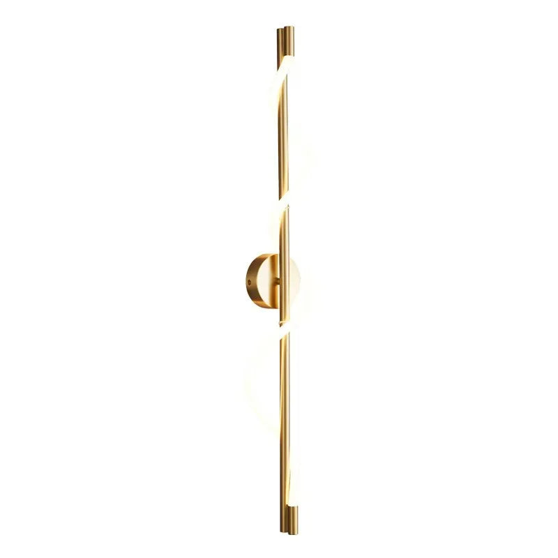 LED Wall Sconce — Italian Minimalist Bedside Lamp, Black Gold White, Living Room Corridor