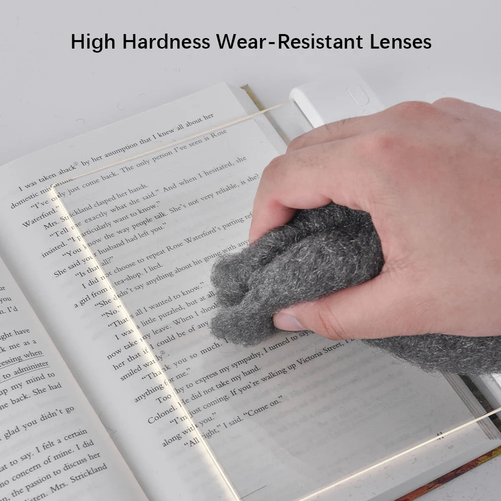LED Book Light & Night Light 2-in-1 — 3 Color Temps, Stepless Dimming, Timer, USB Rechargeable
