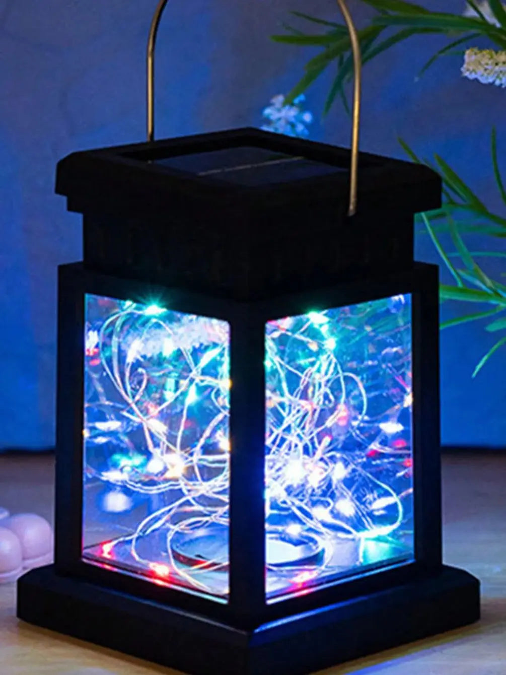 Solar Hanging Lantern — Outdoor Decorative Garden Light, Weatherproof, Patio Table Yard