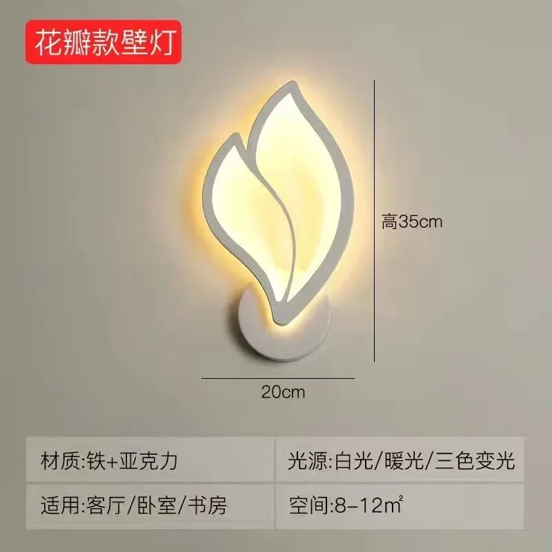 LED Wall Sconce — Modern Acrylic Up Down Light, Touch Switch, Living Room Bedroom