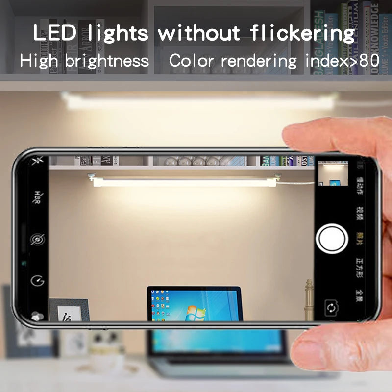 LED Under Cabinet Bar Light — USB Plug, Dimmable, 3 Color Temps, Magnetic Mount, Kitchen Bedroom