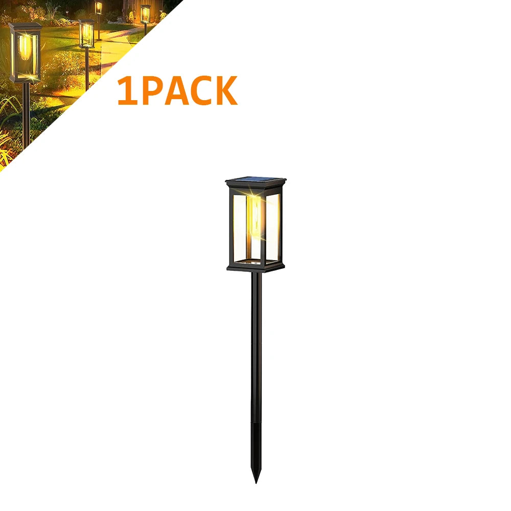 Solar Pathway Lights — Outdoor Garden Stake Lights, IP65 Waterproof, Walkway Lawn Yard Decor