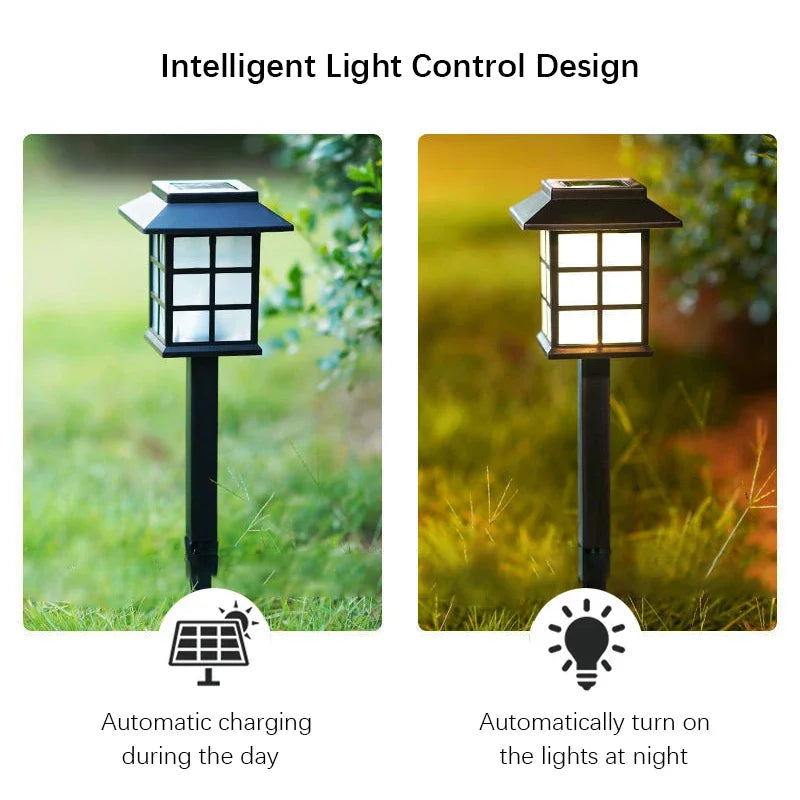 Solar Pathway Lights 2-Pack — Waterproof Outdoor Garden Stake Lights, Walkway Driveway Yard