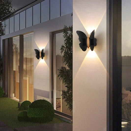 Solar LED Outdoor Wall Light — IP65 Waterproof, 3 Mode, Garden Fence Stair Pathway Decor