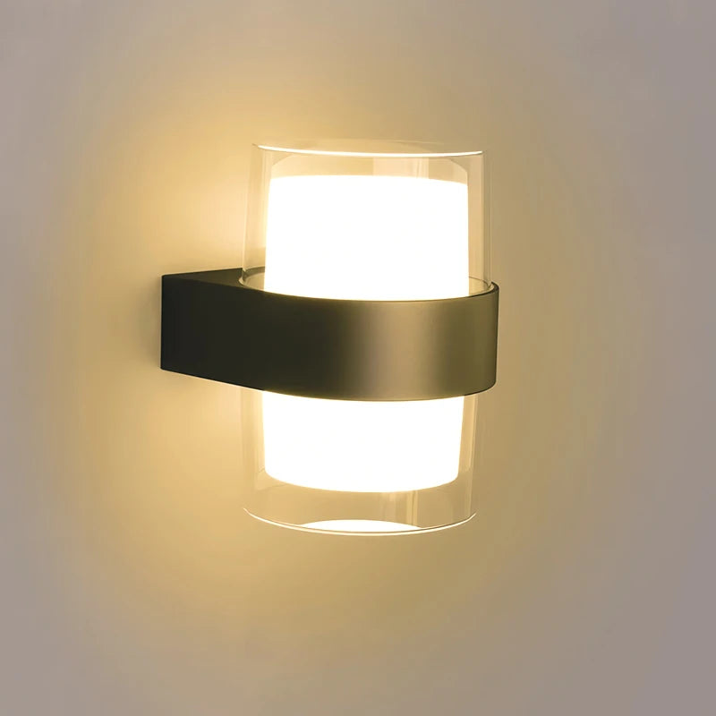 LED Wall Lamp Indoor Outdoor — IP65 Waterproof, Dimmable Touch Switch, Porch Balcony