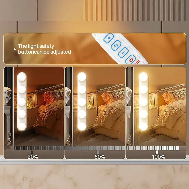Vanity Mirror Light — USB Dimmable Makeup Lights, 3 Color Temps, Hollywood Style Bathroom