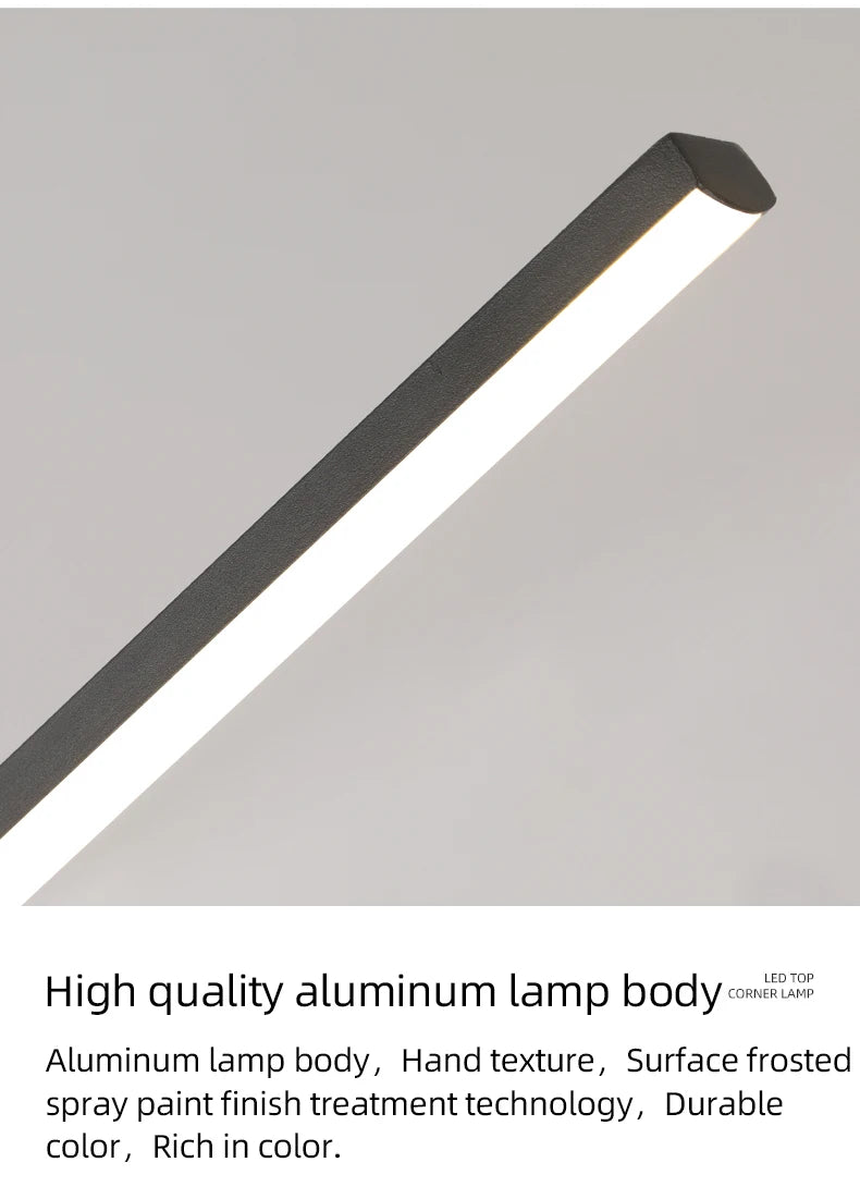 Linear Pendant Light — 26W Dimmable Long Chandelier, Dining Room Kitchen Living Room, Black