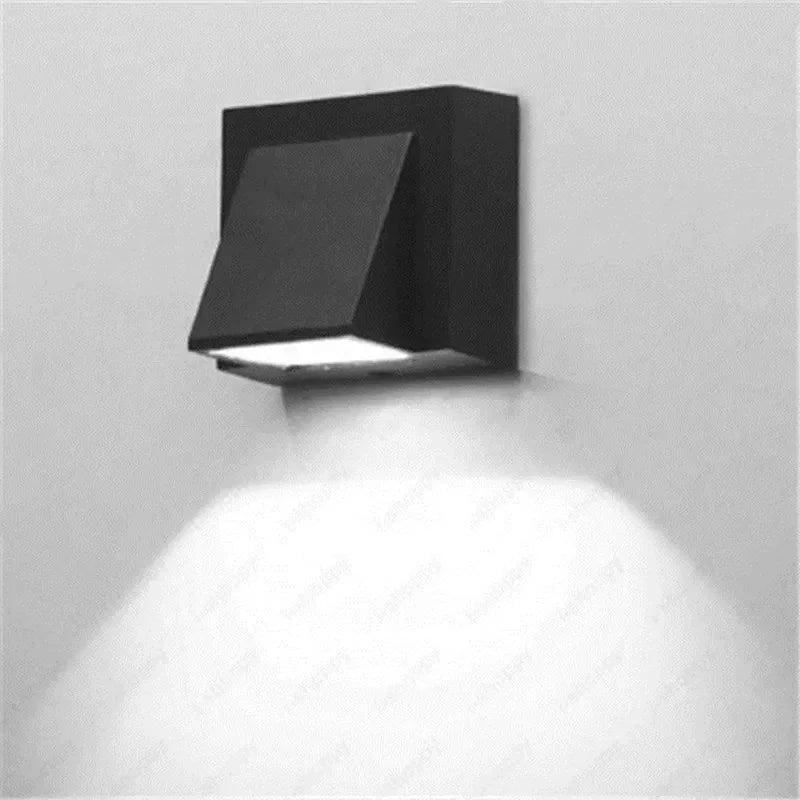 LED Outdoor Wall Lamp — IP65 Waterproof Aluminum Sconce, Balcony Garden, 6 Colors