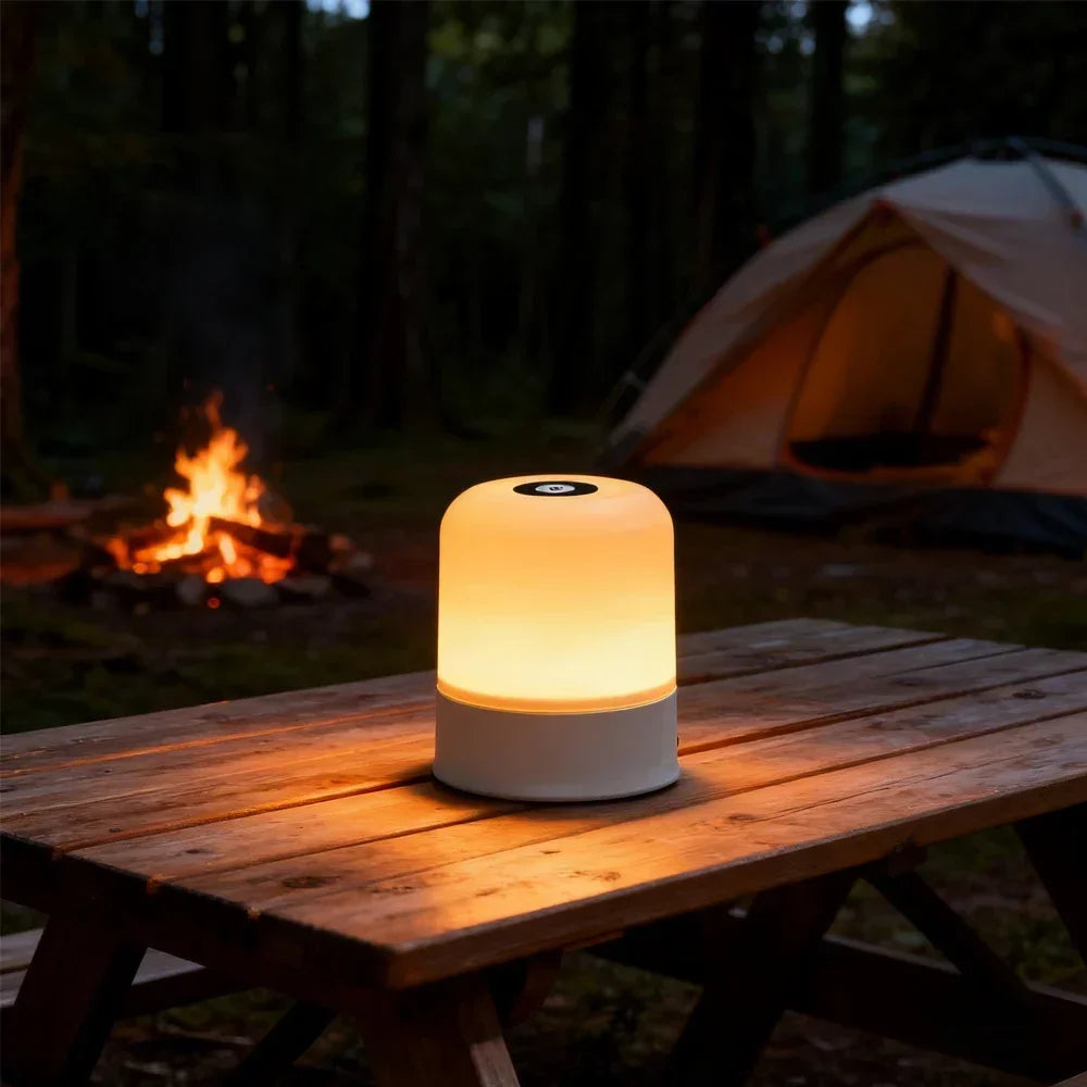 LED Desk Lamp Night Light — Touch Dimmable, RGB or 3 Color, Rechargeable or Plug-In, Bedside Reading