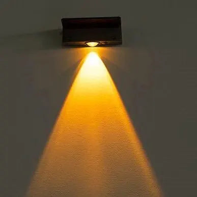 Solar Outdoor Wall Light Square — IP65 Waterproof, 4 Color Options, Garden Fence Decor
