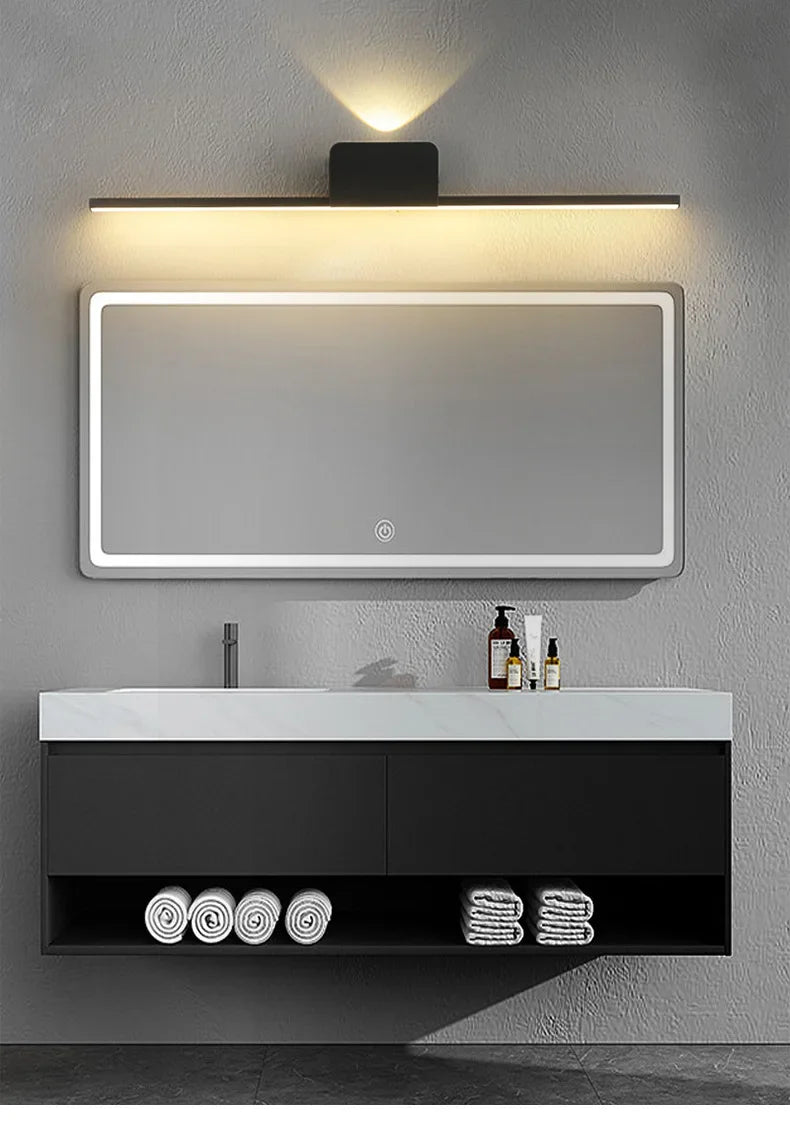 LED Wall Sconce — Long Strip Bedside Wall Light, Touch Switch, Modern Indoor, Living Room Corridor