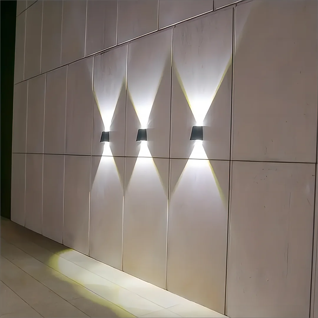 Solar Outdoor Wall Light — Up Down Garden Sconce, Waterproof Villa Patio Yard Atmosphere Light