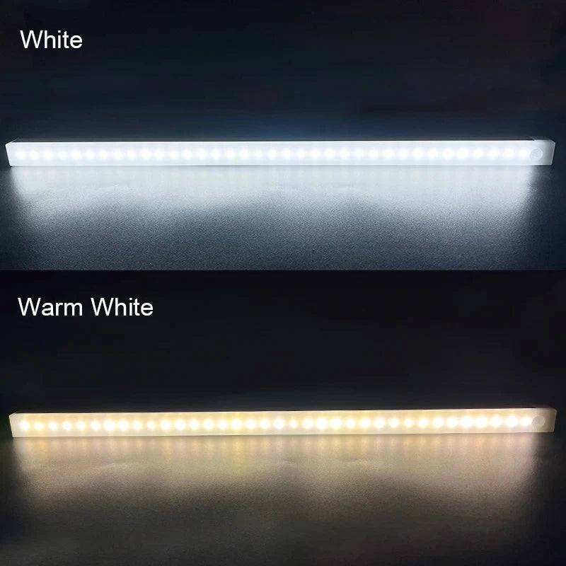 LED Motion Sensor Night Light — Rechargeable, 3 Color Temps, Dimmable, Magnetic, Closet Kitchen Stair