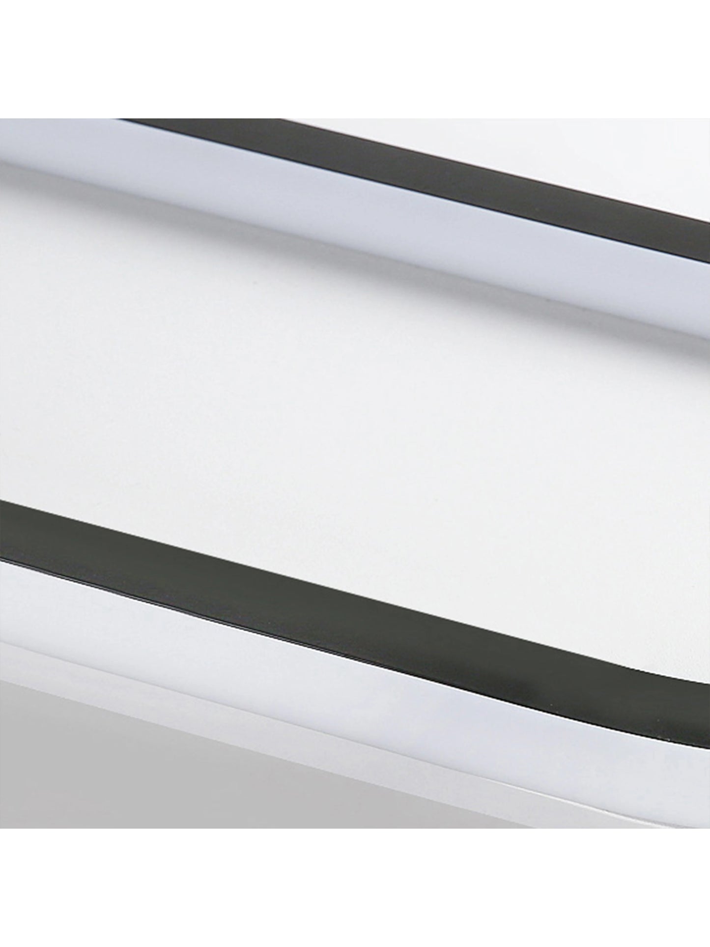 LED Ceiling Light — Linear Geometric Strip, 16/24/31in, Black, Kitchen Bedroom Restaurant