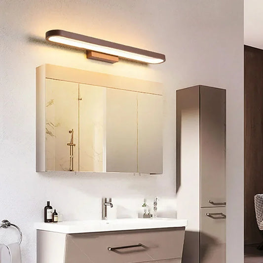 Bathroom Vanity Wall Light — Dimmable Mirror Light, Aluminum, Modern Bathroom Fixture