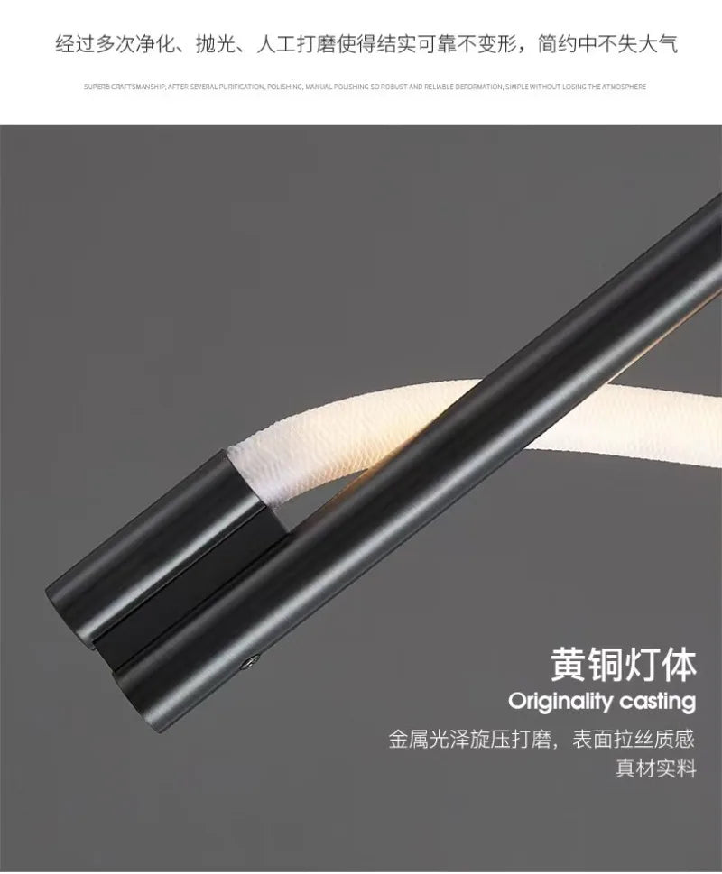 LED Wall Sconce — Italian Minimalist Bedside Lamp, Black Gold White, Living Room Corridor