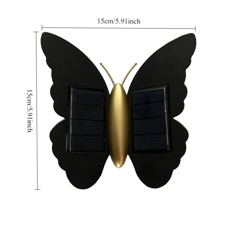 Solar LED Outdoor Wall Light — IP65 Waterproof, 3 Mode, Garden Fence Stair Pathway Decor
