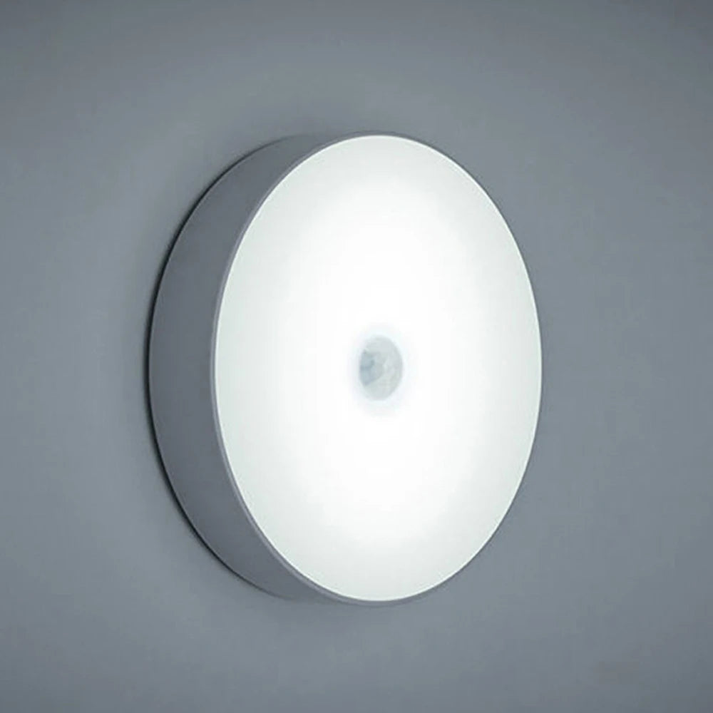LED Motion Sensor Night Light — Rechargeable, Magnetic Mount, 3 Color Modes, Closet Bedside Cabinet